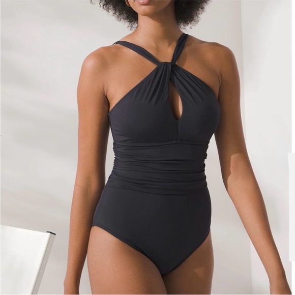 Bleu Rod Beattie Other - Bleu Rod Beattie High Neck Keyhole One Piece